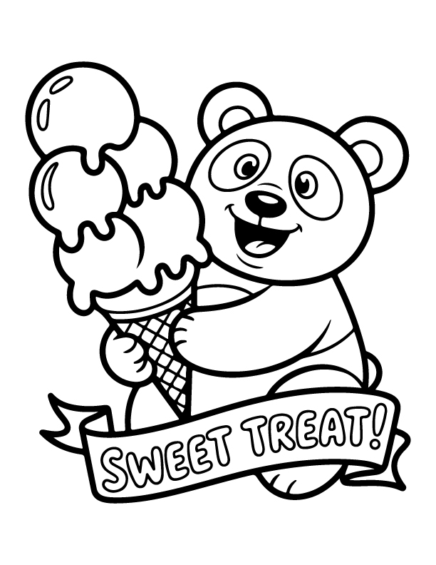 ice cream coloring pages