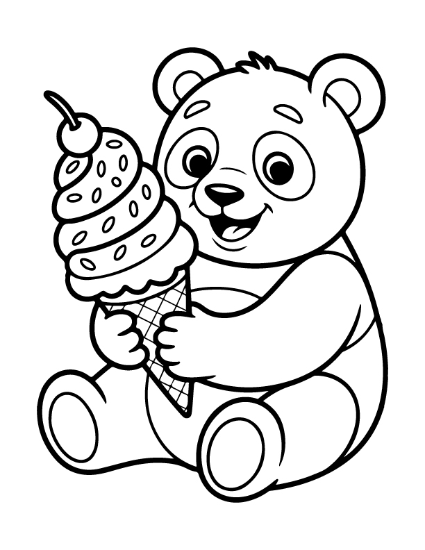 ice cream coloring pages