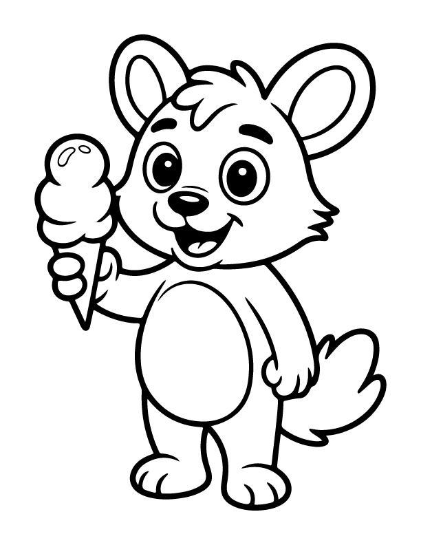 ice cream coloring pages