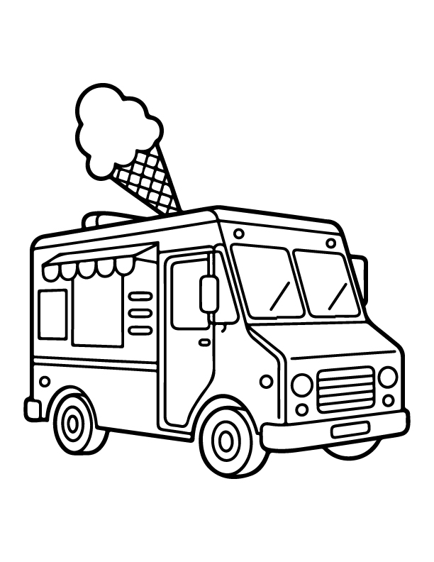 ice cream coloring pages