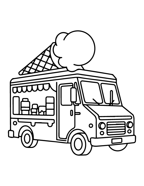 ice cream coloring pages