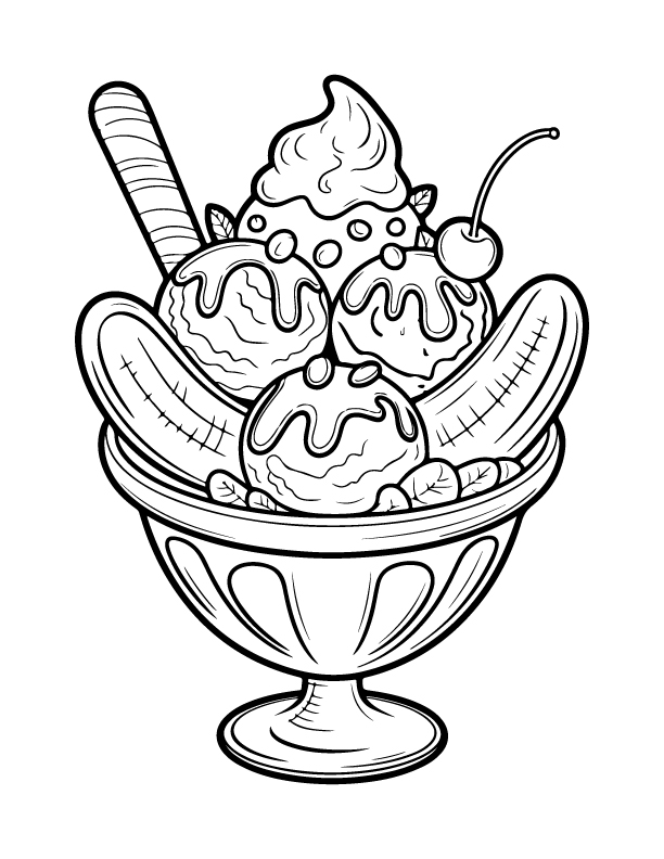 ice cream coloring pages
