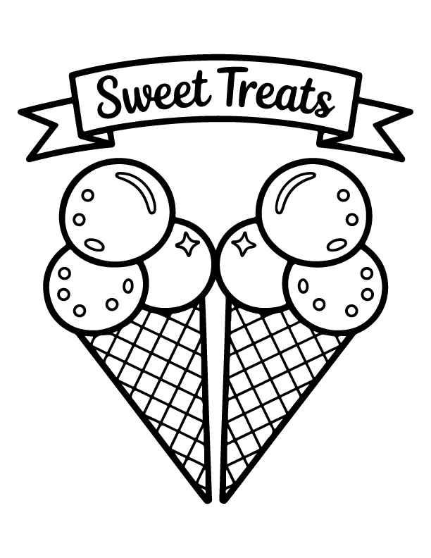 ice cream coloring pages