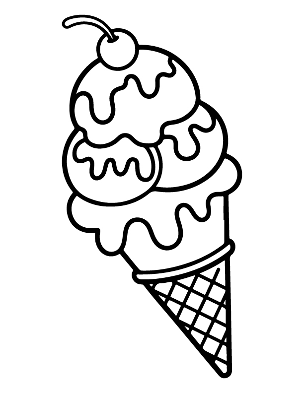ice cream coloring pages