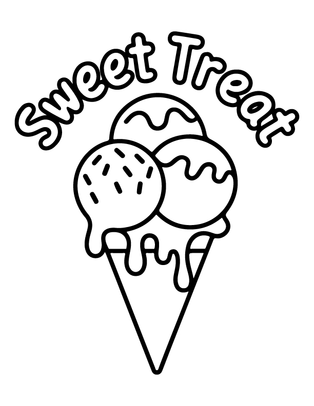 ice cream coloring pages