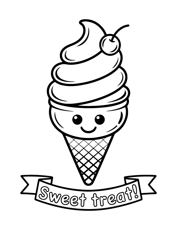 ice cream coloring pages