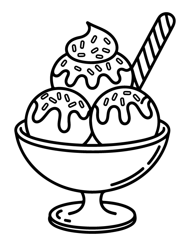ice cream coloring pages