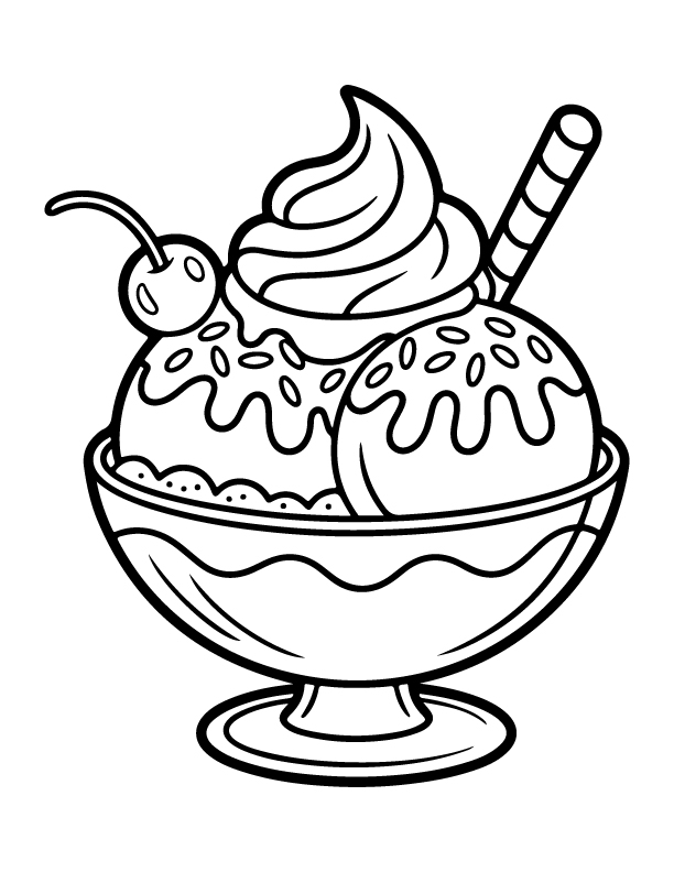 ice cream coloring pages