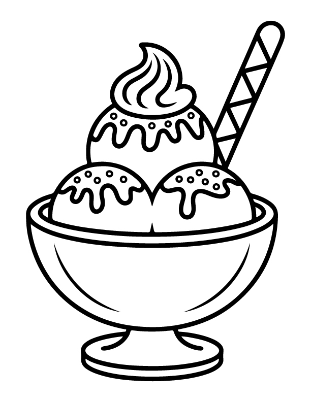 ice cream coloring pages