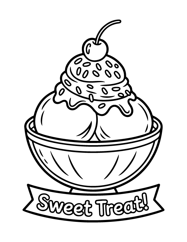 ice cream coloring pages
