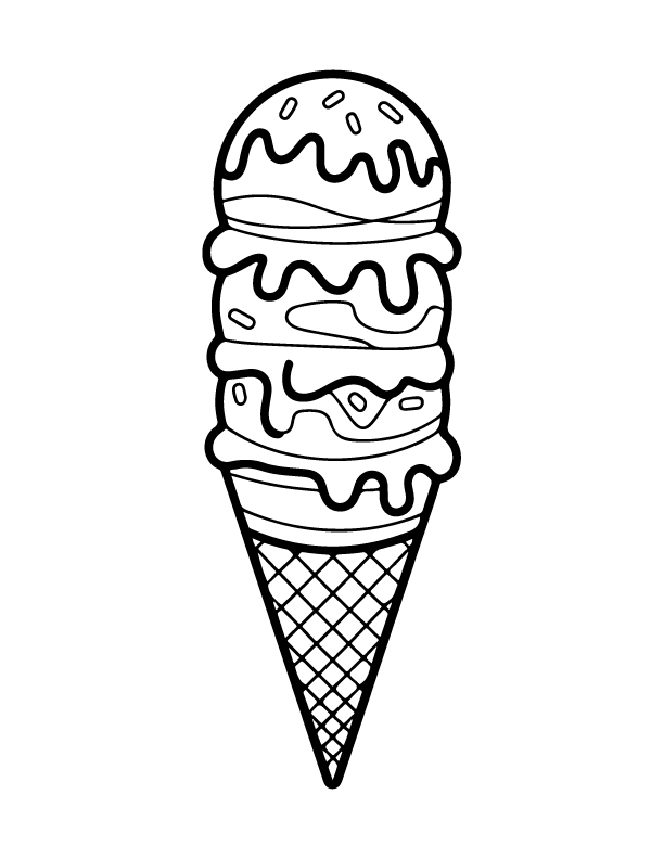 ice cream coloring pages