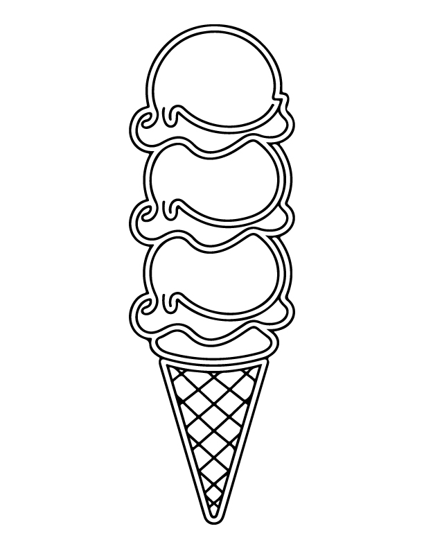 ice cream coloring pages