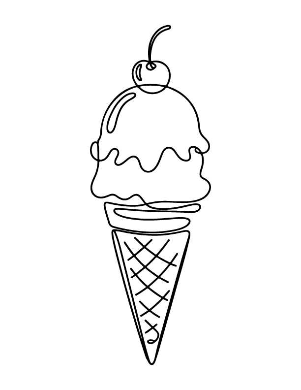 ice cream coloring pages