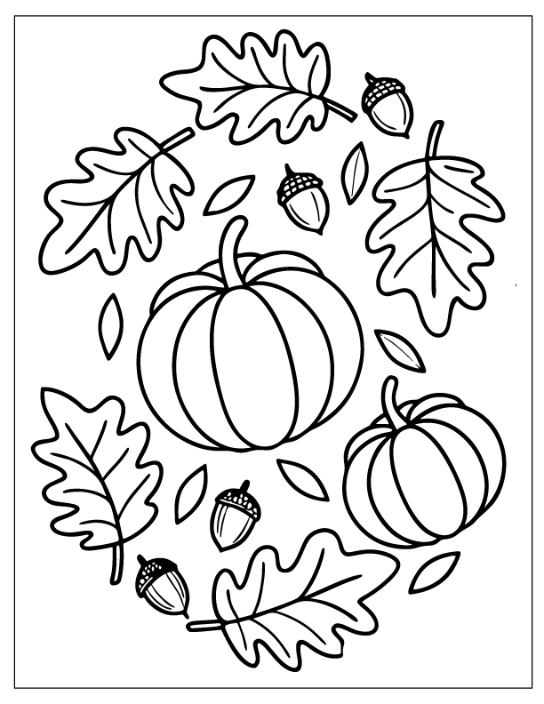 fall coloring pages