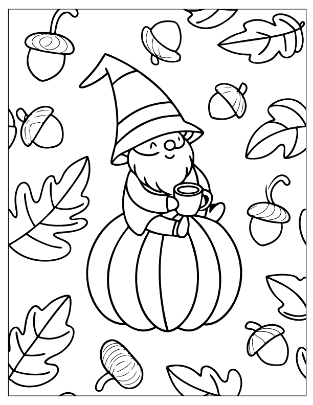 fall coloring pages