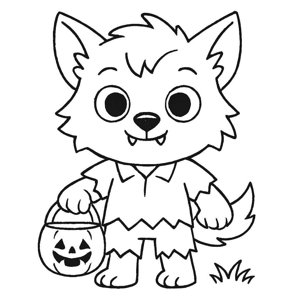 Disney inspired Halloween coloring page
