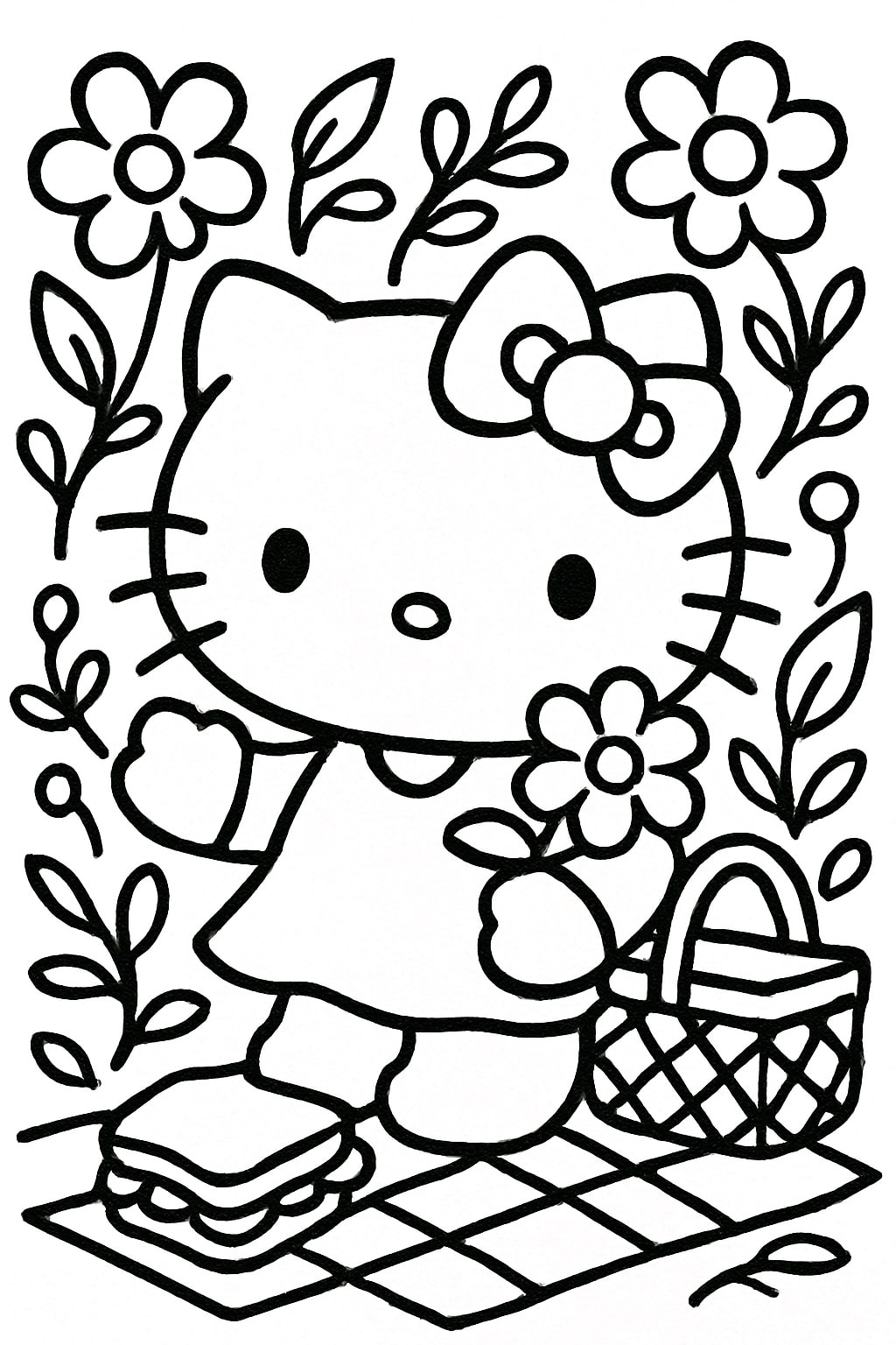 hello kitty coloring pages
