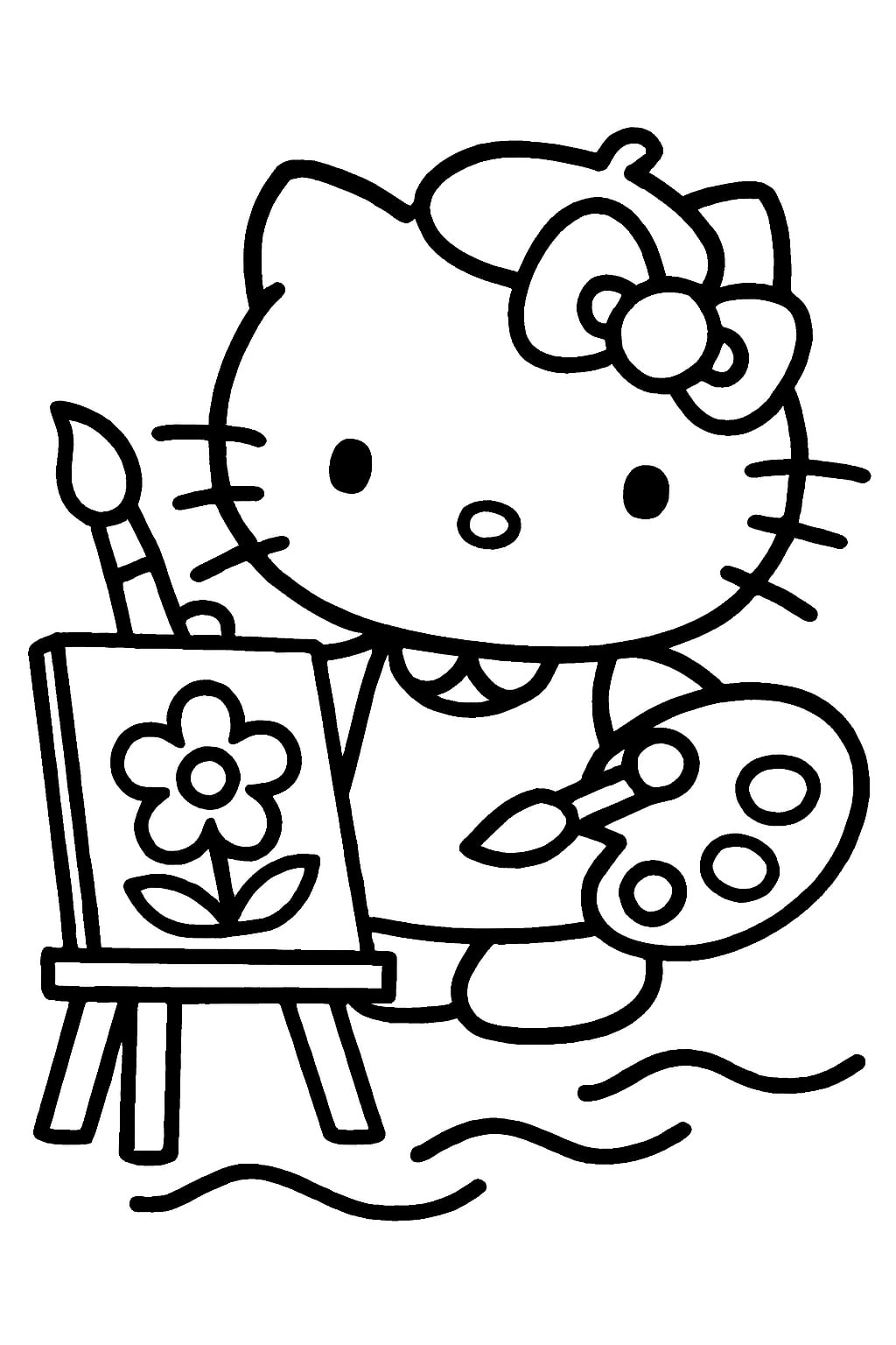 hello kitty coloring pages