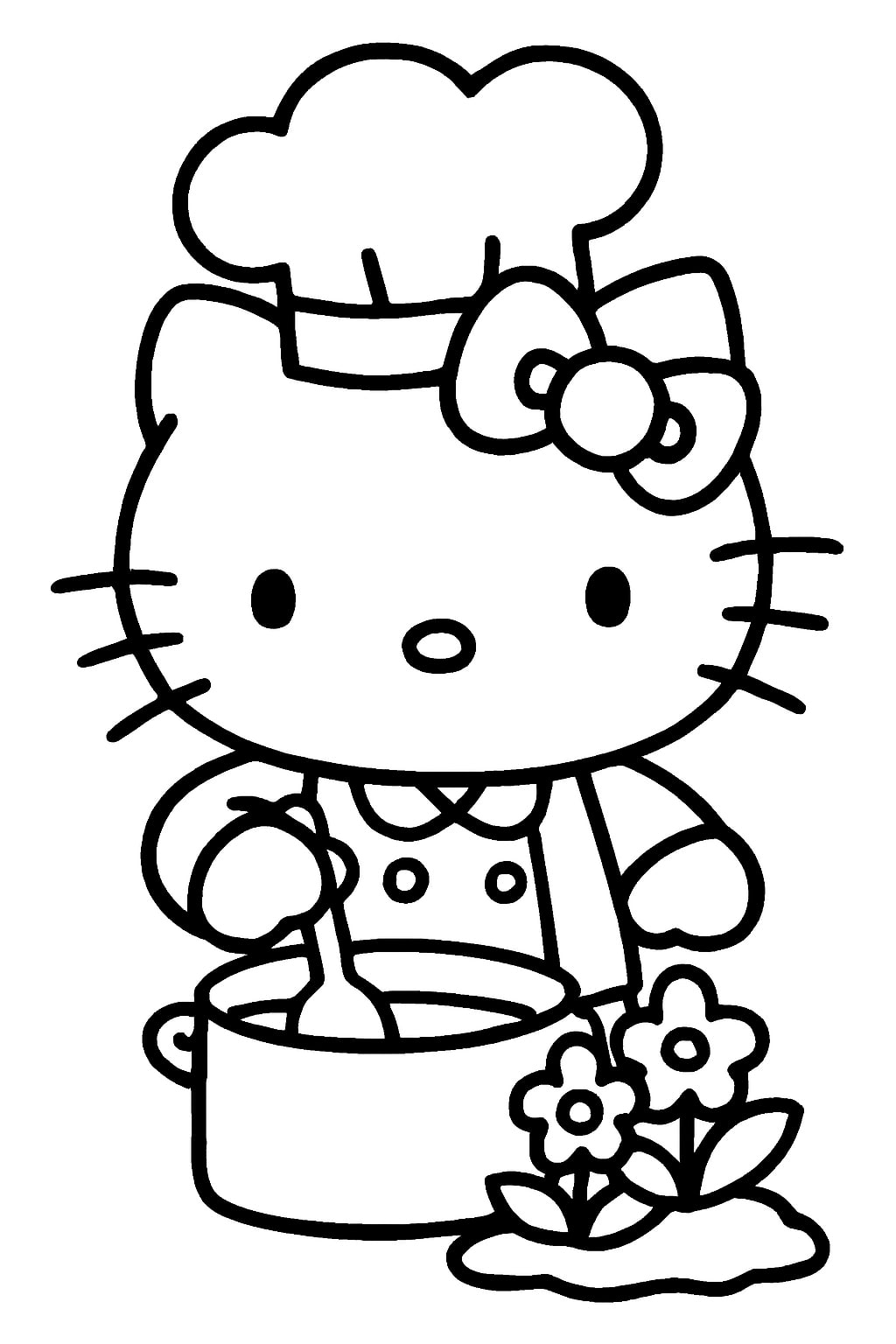 hello kitty coloring pages
