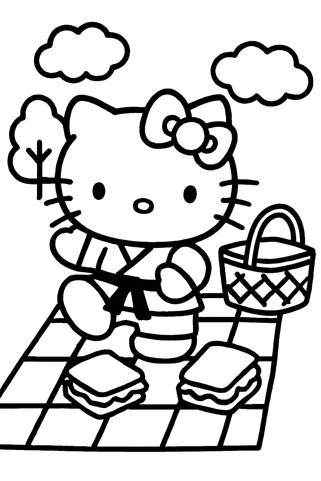 hello kitty coloring pages