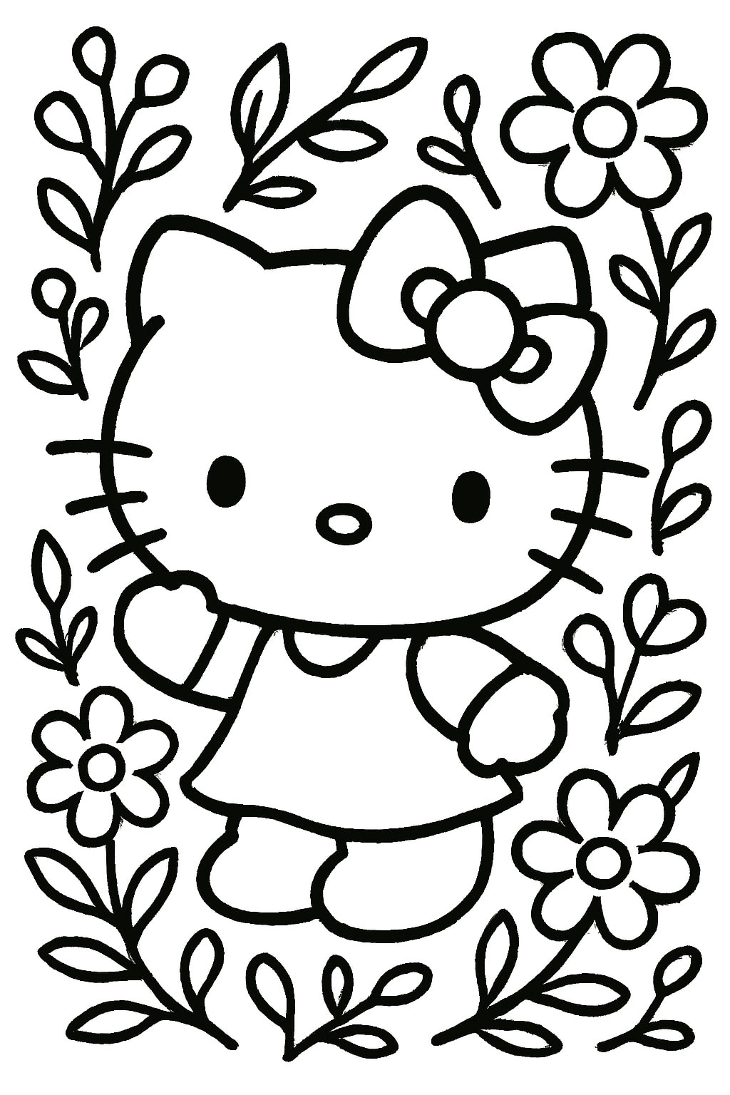 hello kitty coloring pages
