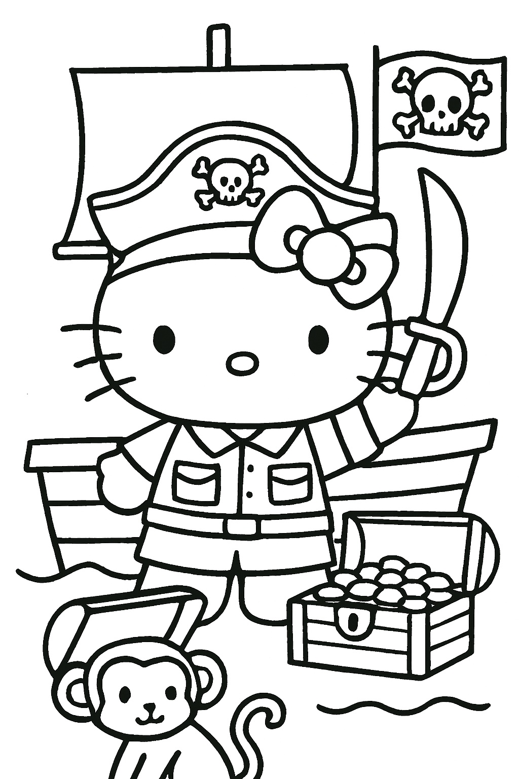 hello kitty coloring pages