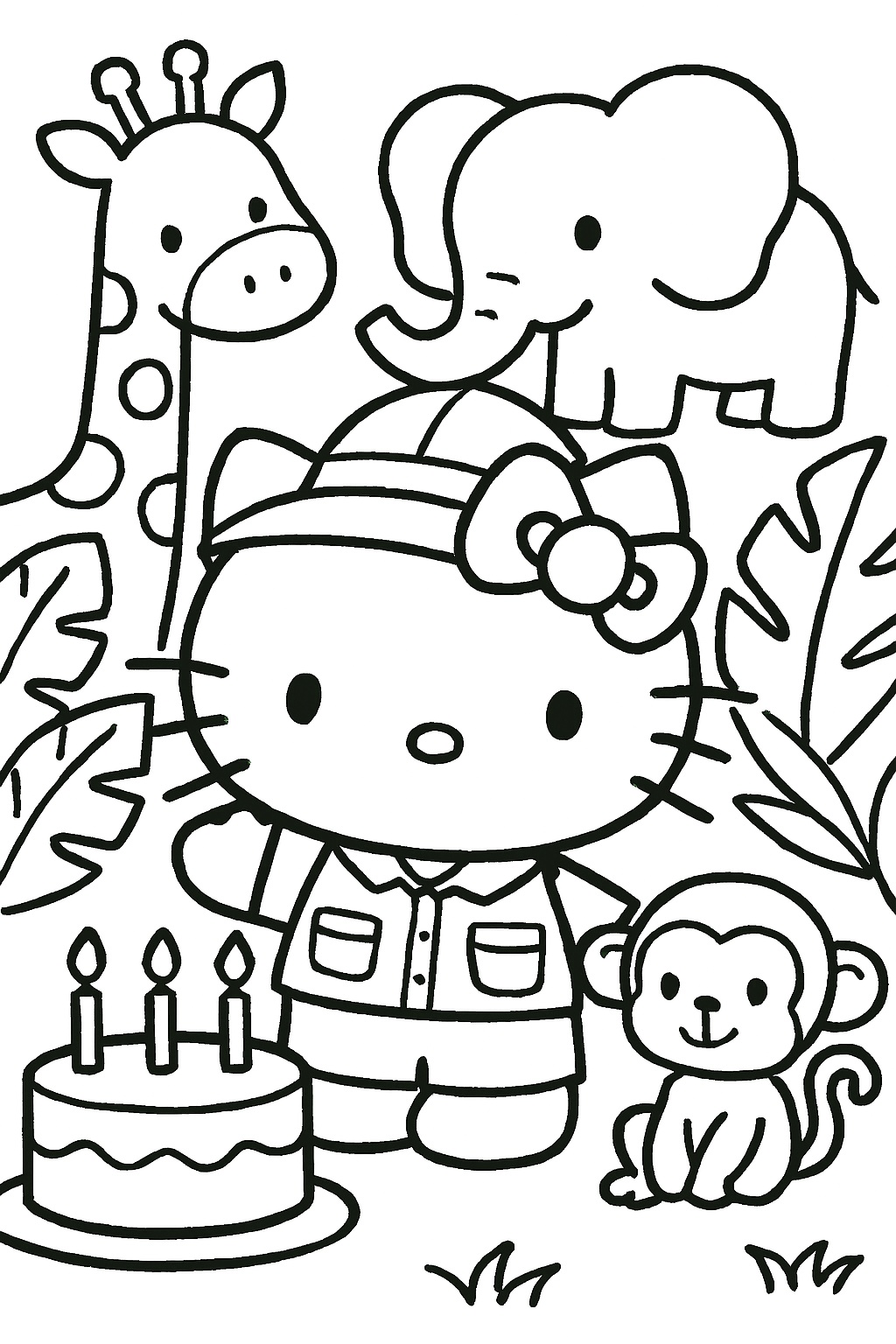 hello kitty coloring pages
