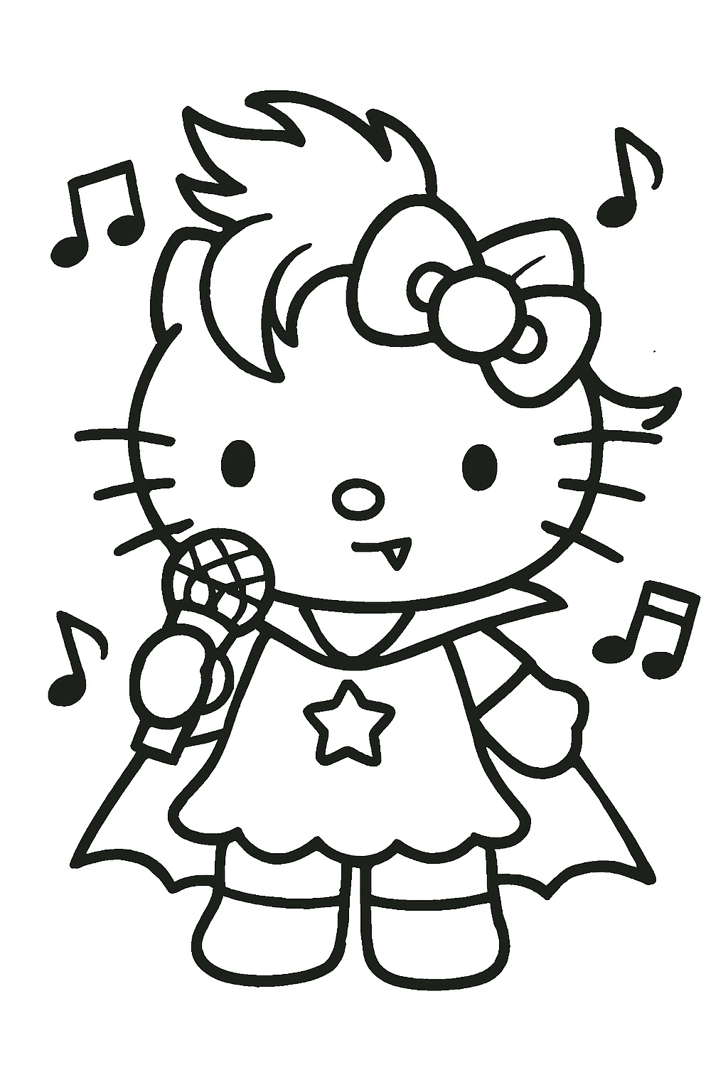 hello kitty coloring pages