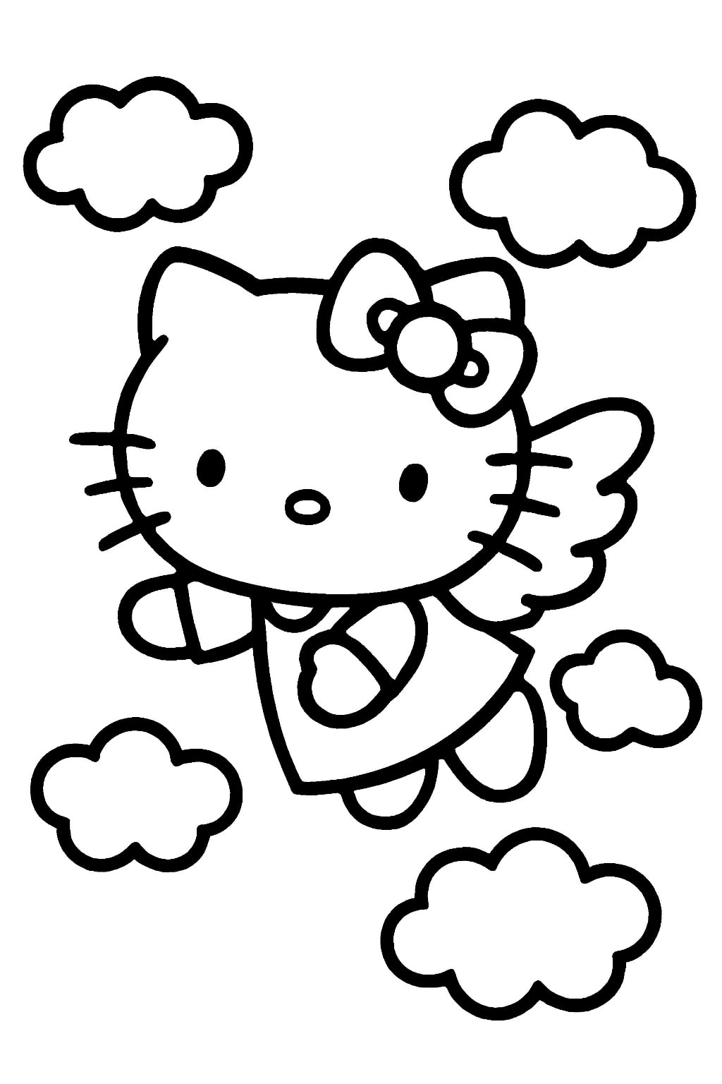 hello kitty coloring pages
