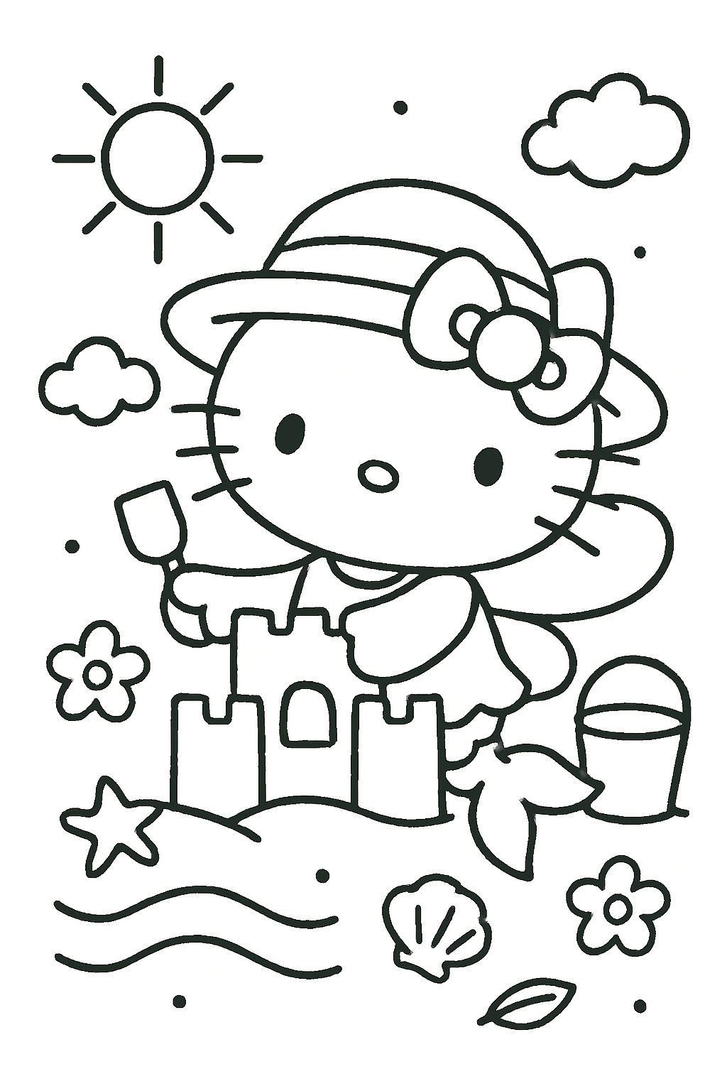 hello kitty coloring pages