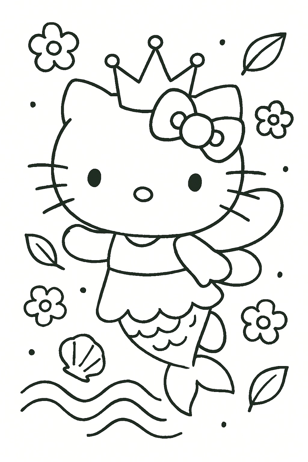 hello kitty coloring pages