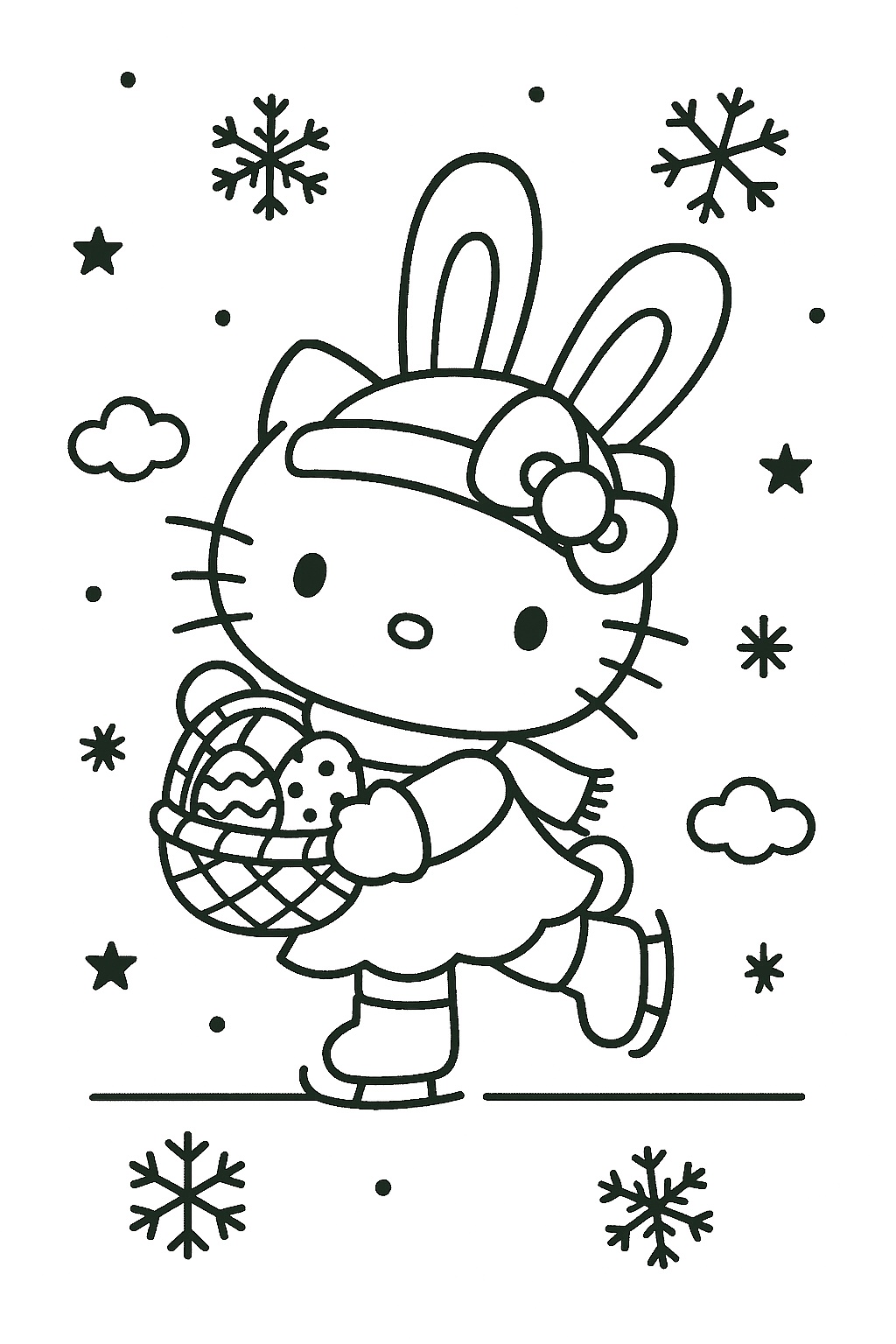 hello kitty coloring pages