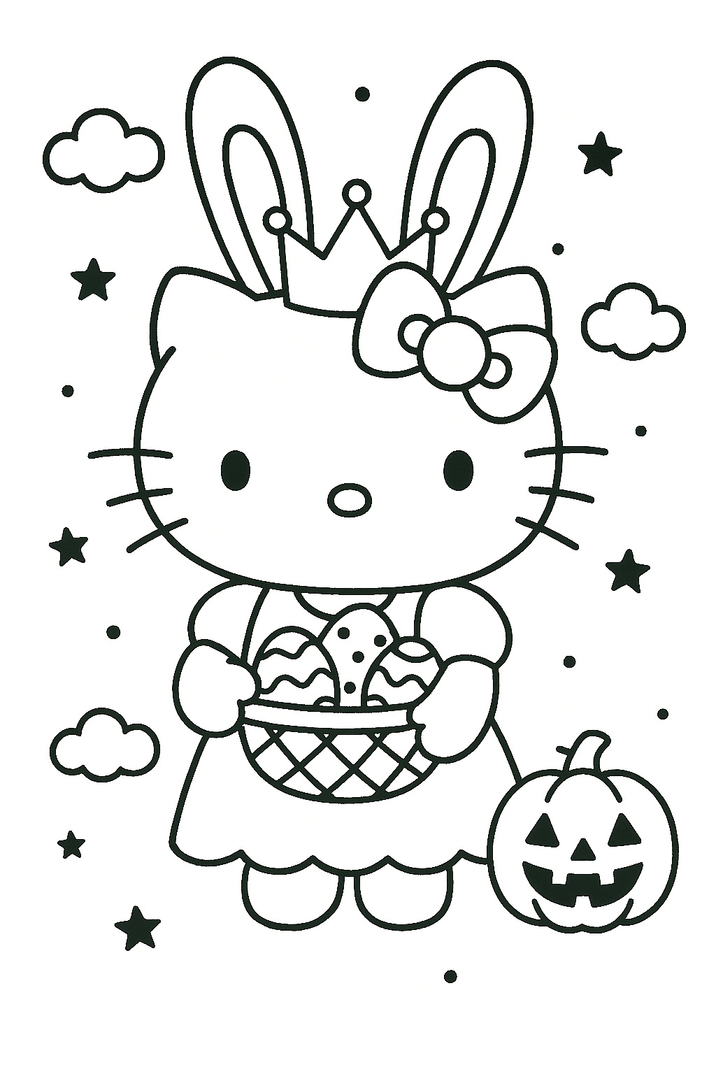 hello kitty coloring pages