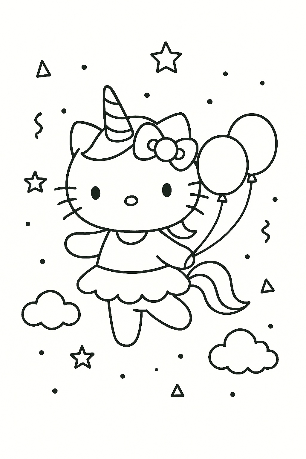 hello kitty coloring pages