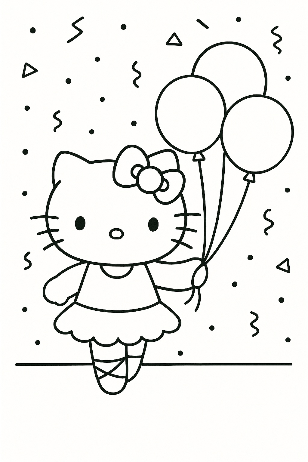 hello kitty coloring pages
