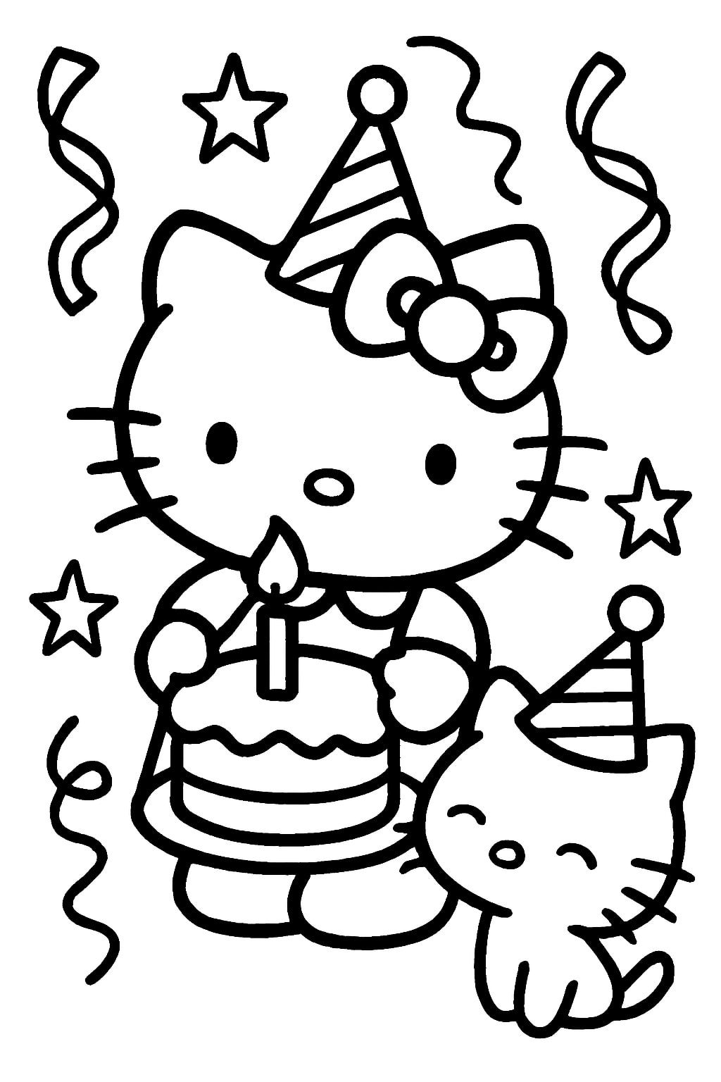 hello kitty coloring pages