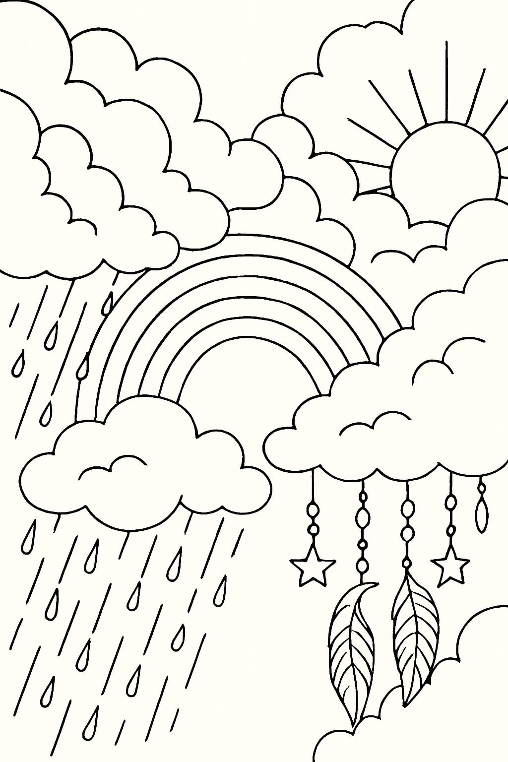 Rainbow Coloring Page