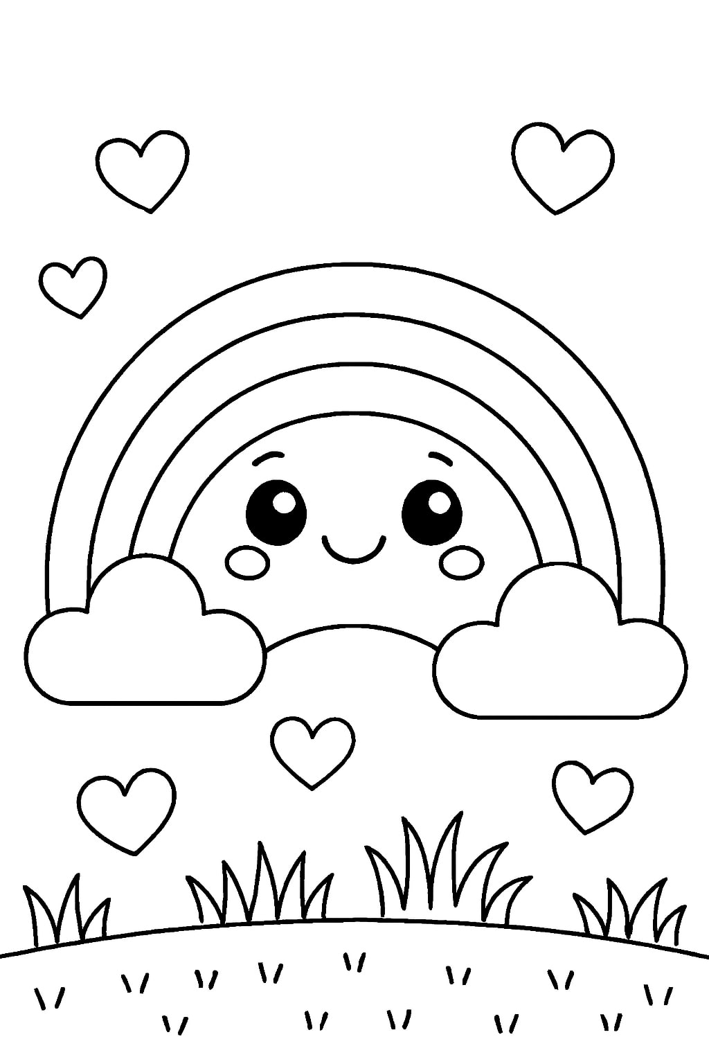 Rainbow Coloring Page