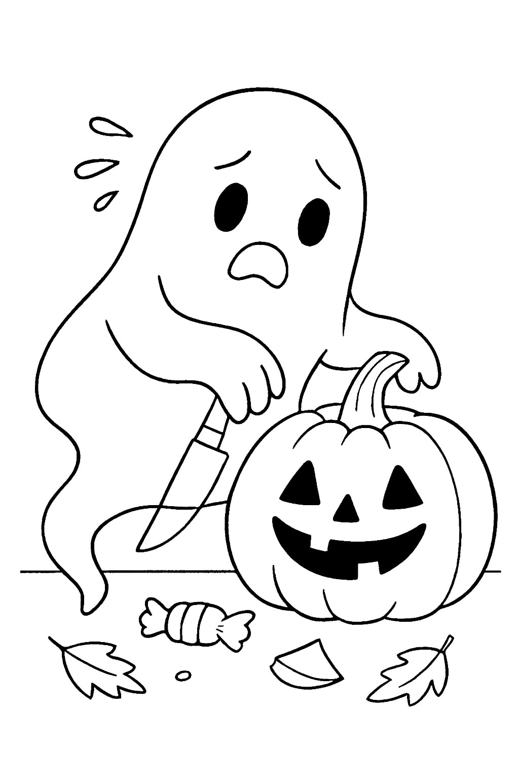 spooky coloring pages