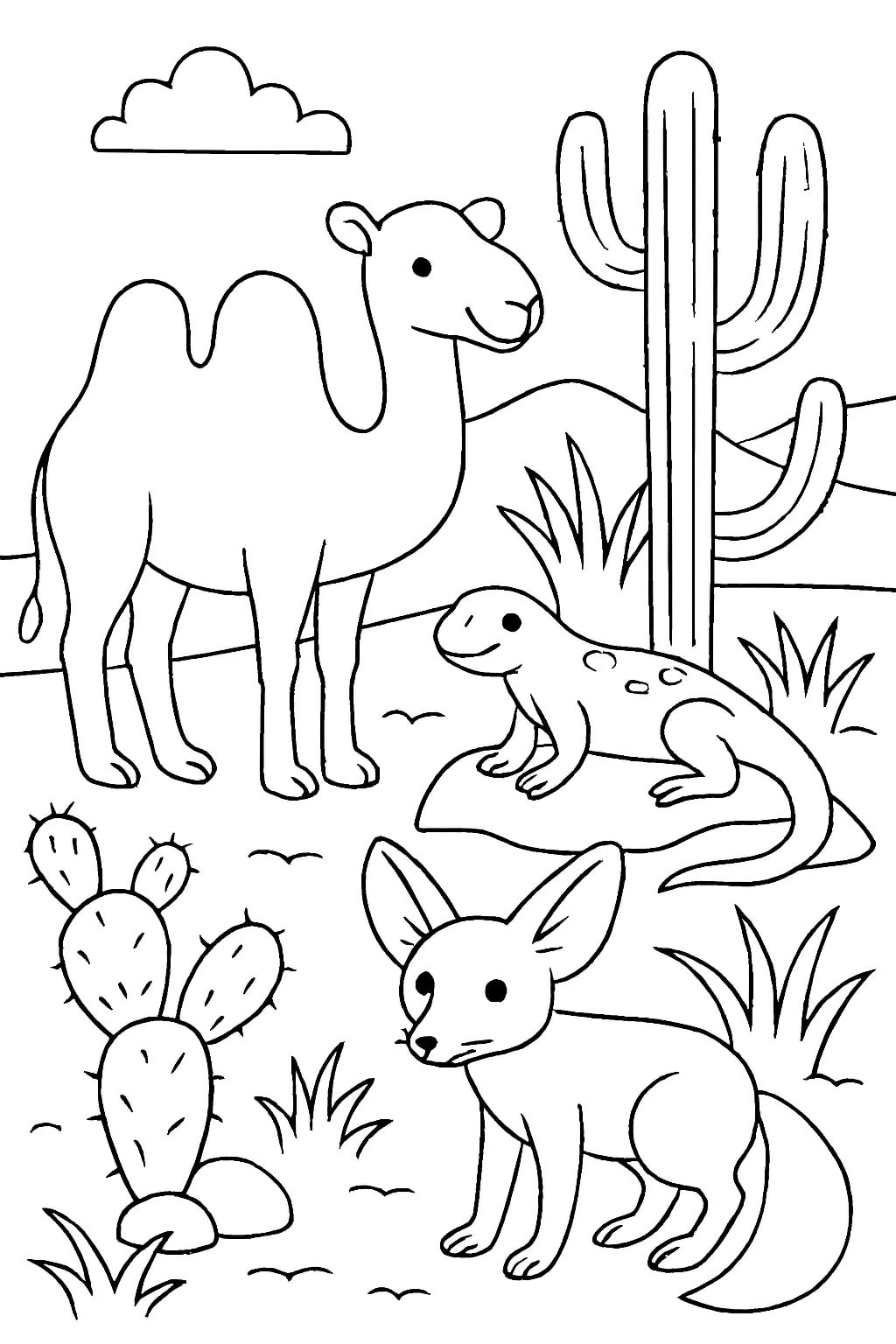 animal coloring page