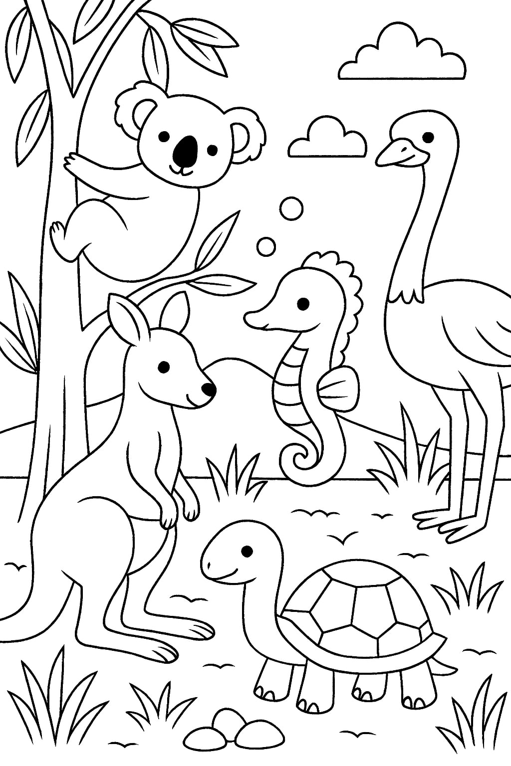 animal coloring page