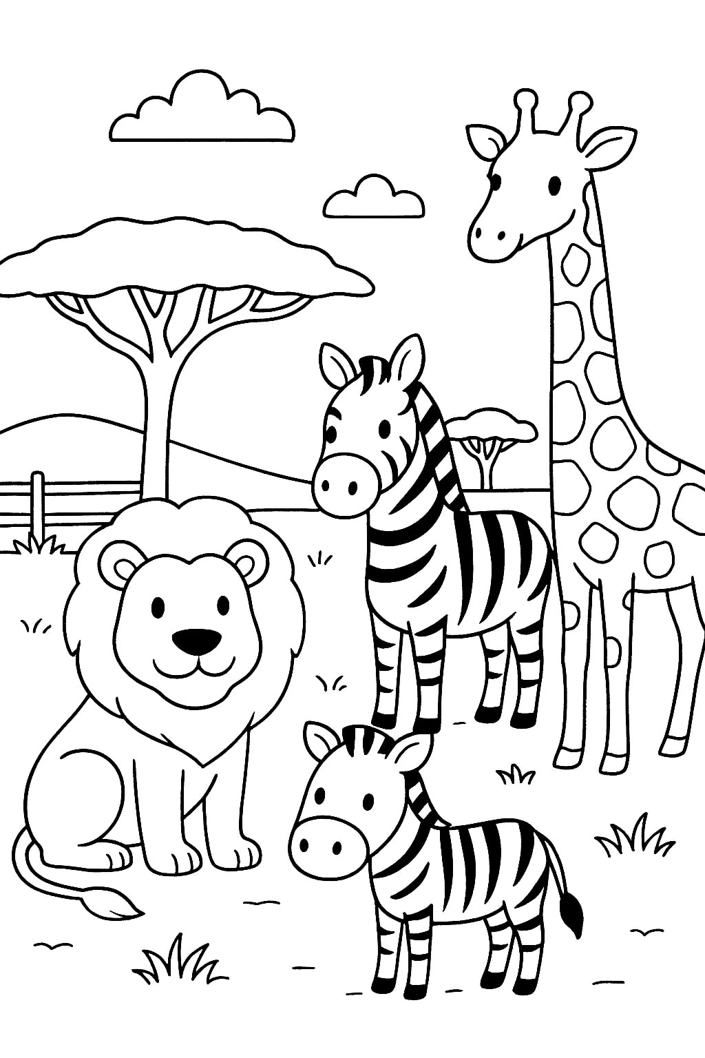 animal coloring page
