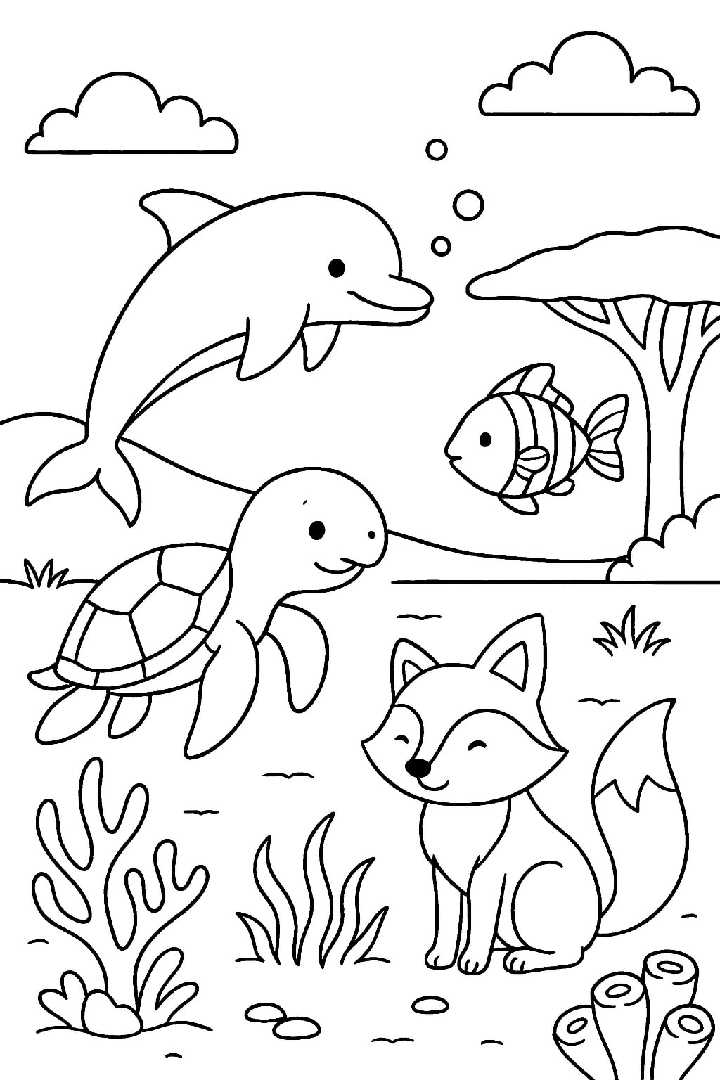 animal coloring page