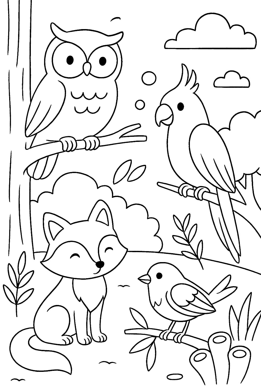 animal coloring page