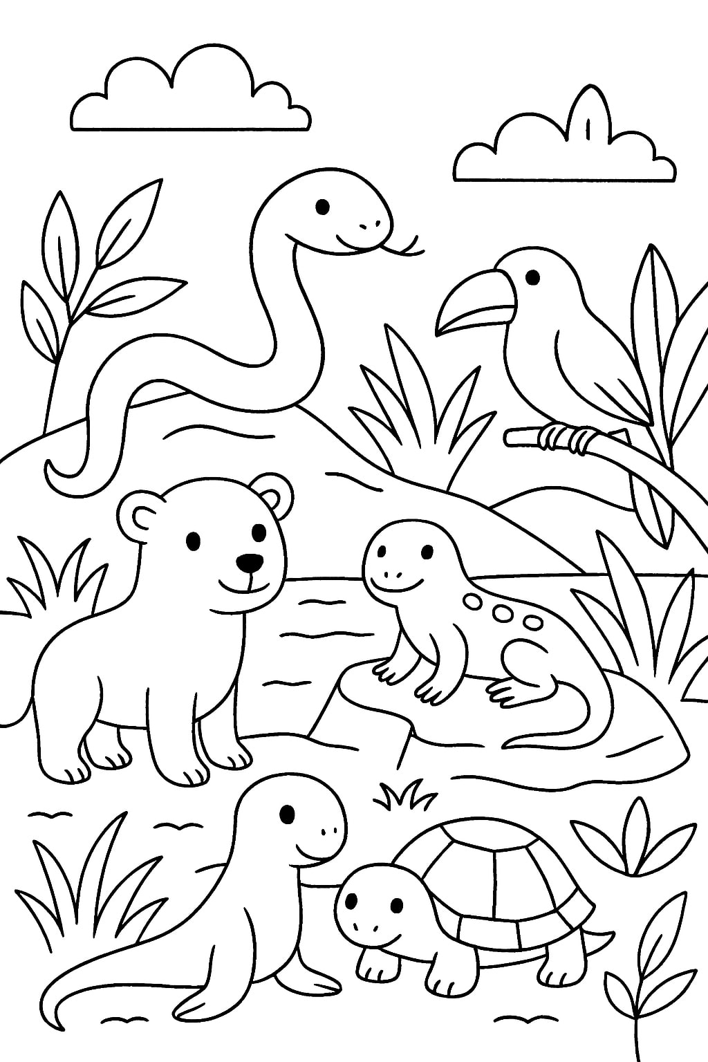 animal coloring page