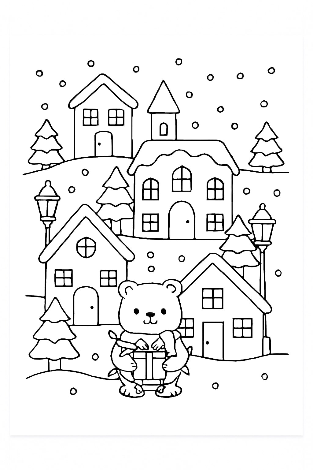 Christmas coloring pages