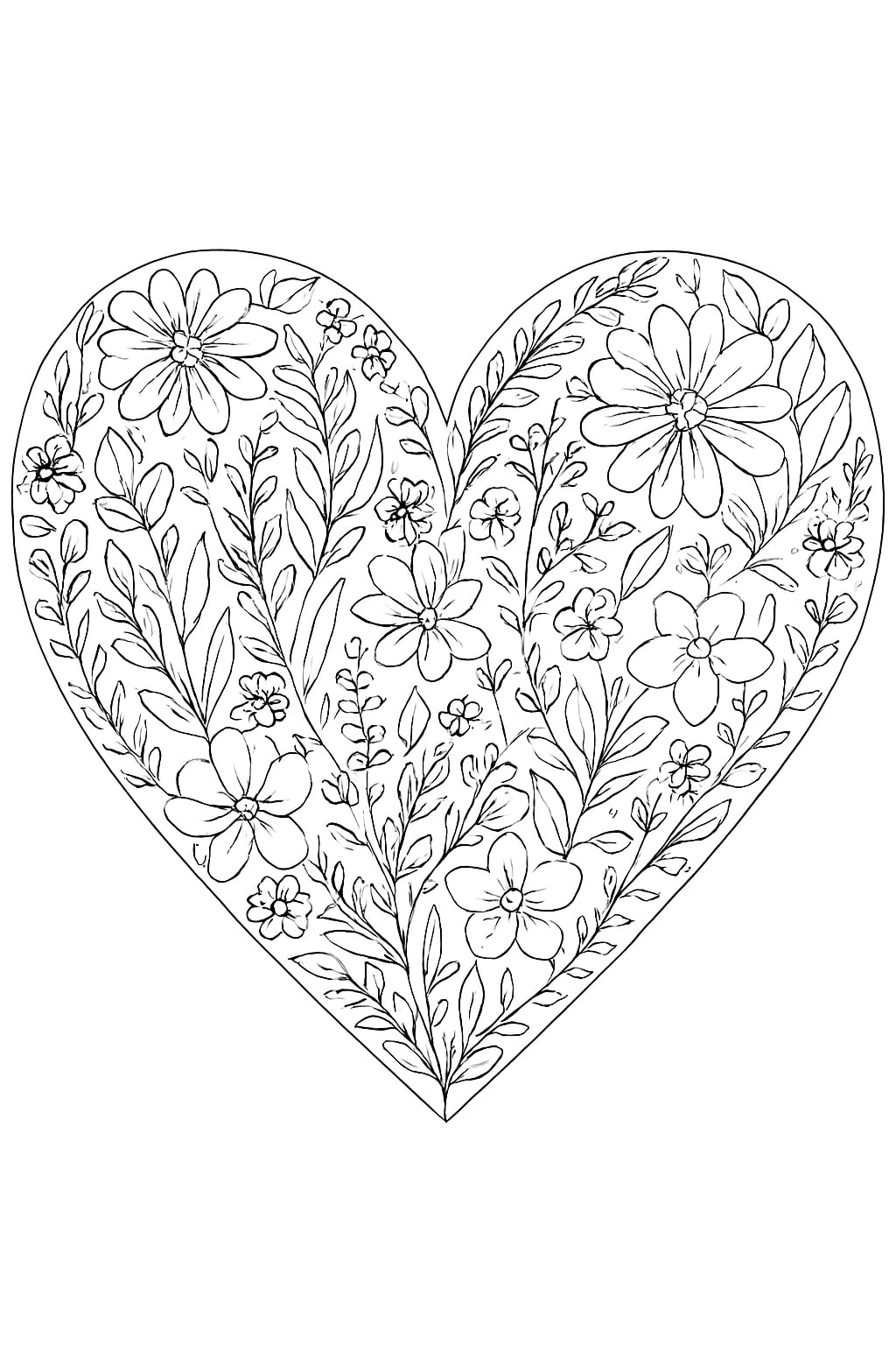 Heart coloring pages