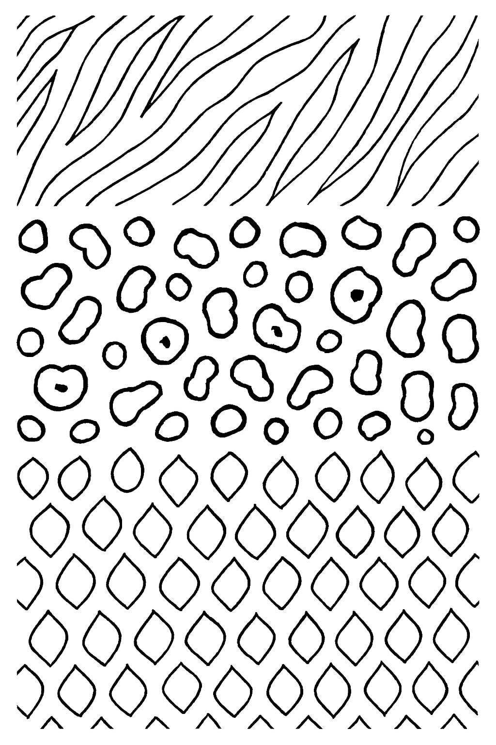 Pattern coloring pages