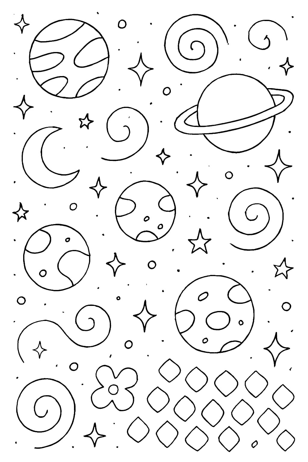 Pattern coloring pages