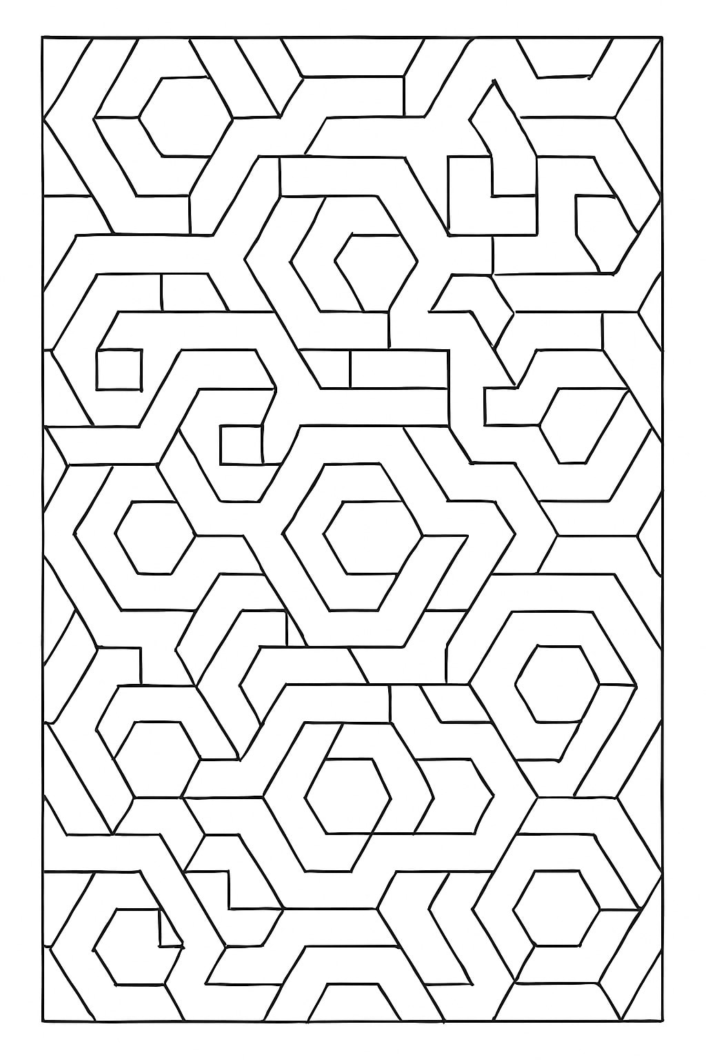 Pattern coloring pages